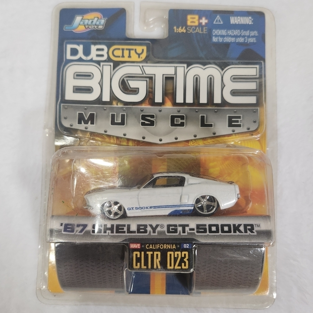 White Shelby GT-500KR Model Car